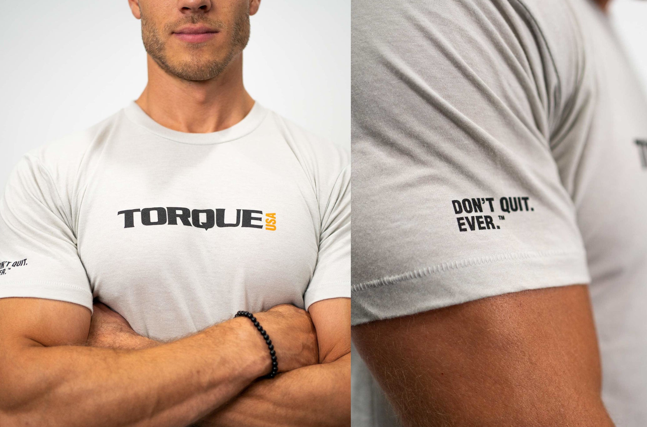 Man Wearing Torque Gym T-Shirt<black>